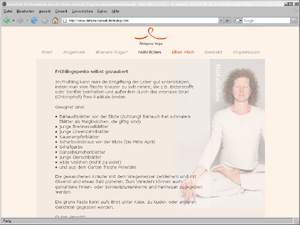 screenshot von www.alinganayoga.de